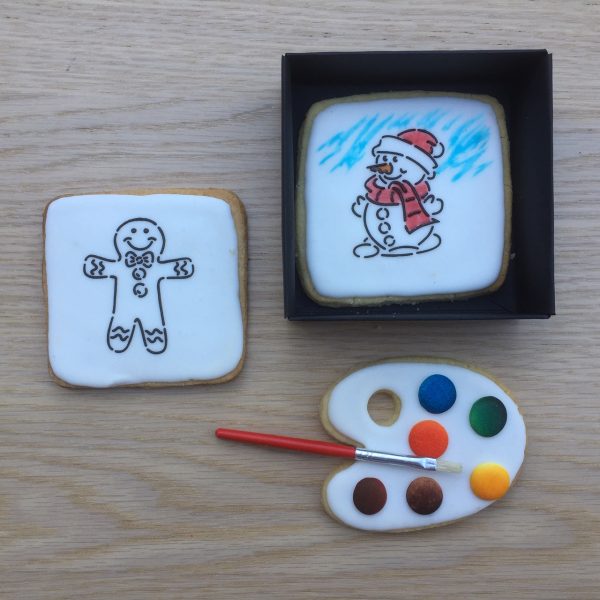 Christmas Cookie Paint Your Own Snowman and Gingerbread Man Gift box
