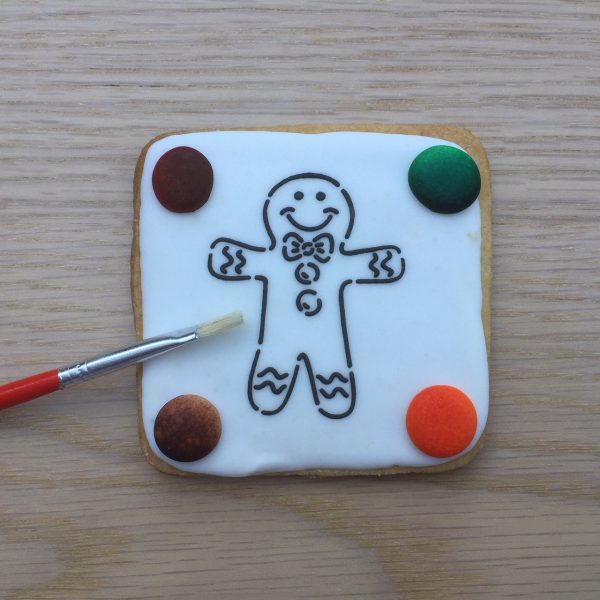 Christmas Paint Your Own COokie PYO Biscuit Gingerbread Man